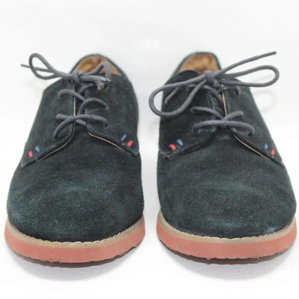 Tommy Hilfiger TWHONEYBEE-T‎ Navy Blue Suede Oxford Shoes Mens 7M Lace Up Derby